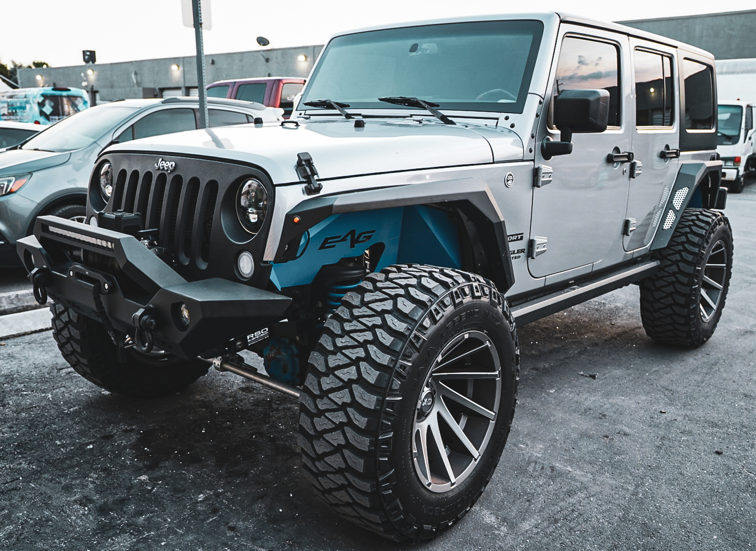Close-up of repair work and parts at Miami Auto Performance